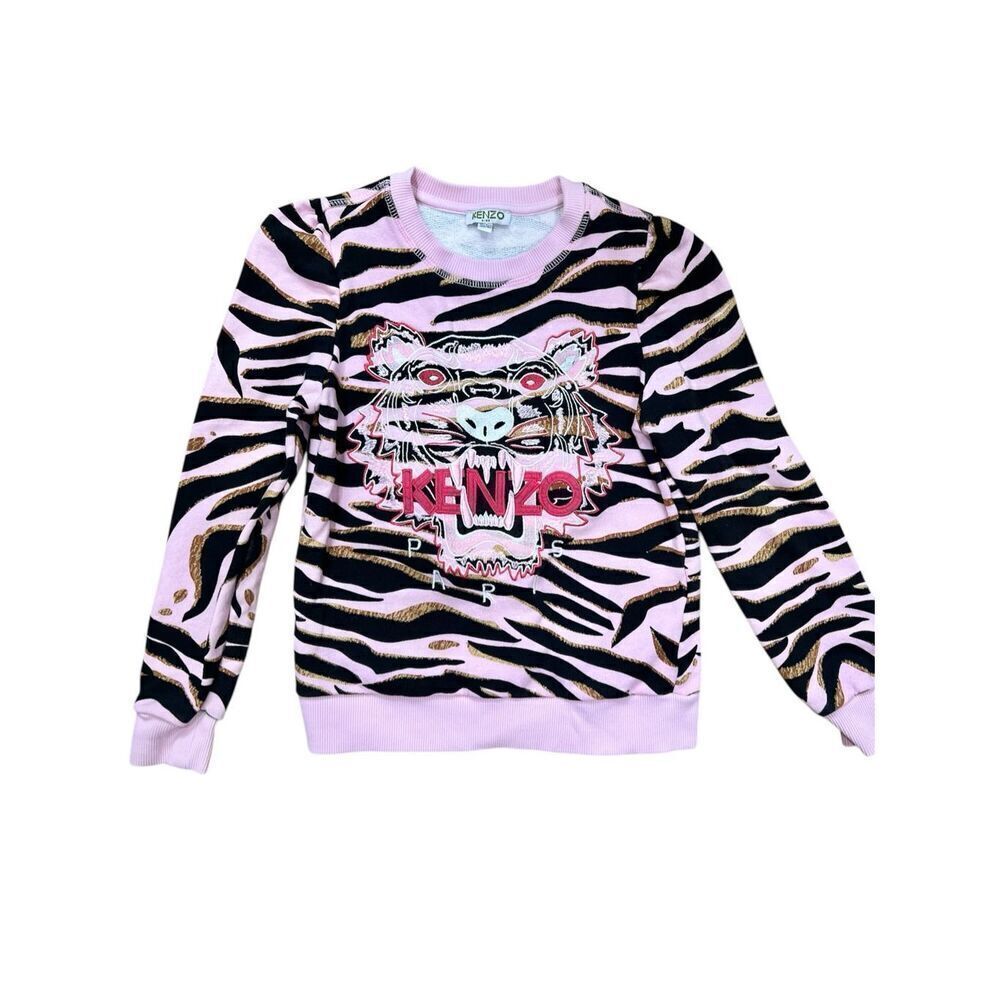 Kenzo Kids Girls Embroidered Tiger Sweatshirt Size 10